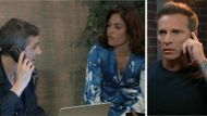 Jason hears Britt's voice over the phone on General Hospital | Image: ABC